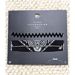 ZARA 2 Piece Set Choker Bandana Style Necklace